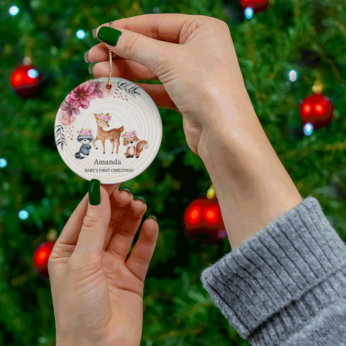 Baby’s First Christmas | Adorable Holiday Keepsake | Ceramic Ornament